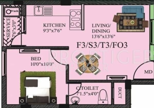 Sri Grand (1BHK+1T (554 sq ft) 554 sq ft) Sri Grand (1BHK+1T (554 sq ft) 554 sq ft)