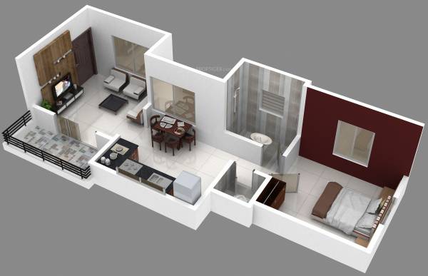 Vishva Thorve Vishva (1BHK+1T (616 sq ft) 616 sq ft)