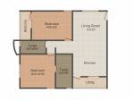 BM Silver Woods (2BHK+2T (1,120 sq ft) 1120 sq ft)