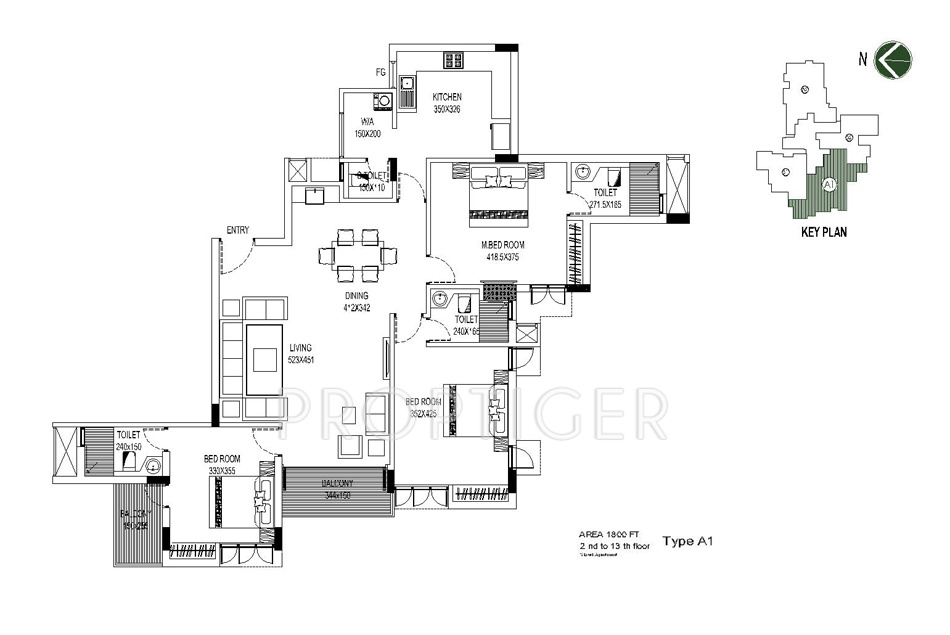 Artech Centrix (3BHK+3T (1,800 sq ft) 1800 sq ft) Artech Centrix (3BHK+3T (1,800 sq ft) 1800 sq ft)