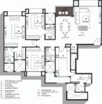 Hiranandani Greenwood (3BHK+3T (2,240 sq ft)   Servant Room 2240 sq ft)