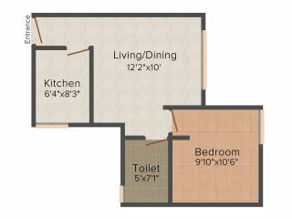 Mohan Raga (1BHK+1T (476 sq ft) 476 sq ft)