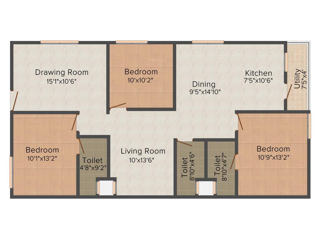 GoldFish Vyoma (3BHK+3T (1,658 sq ft) 1658 sq ft)