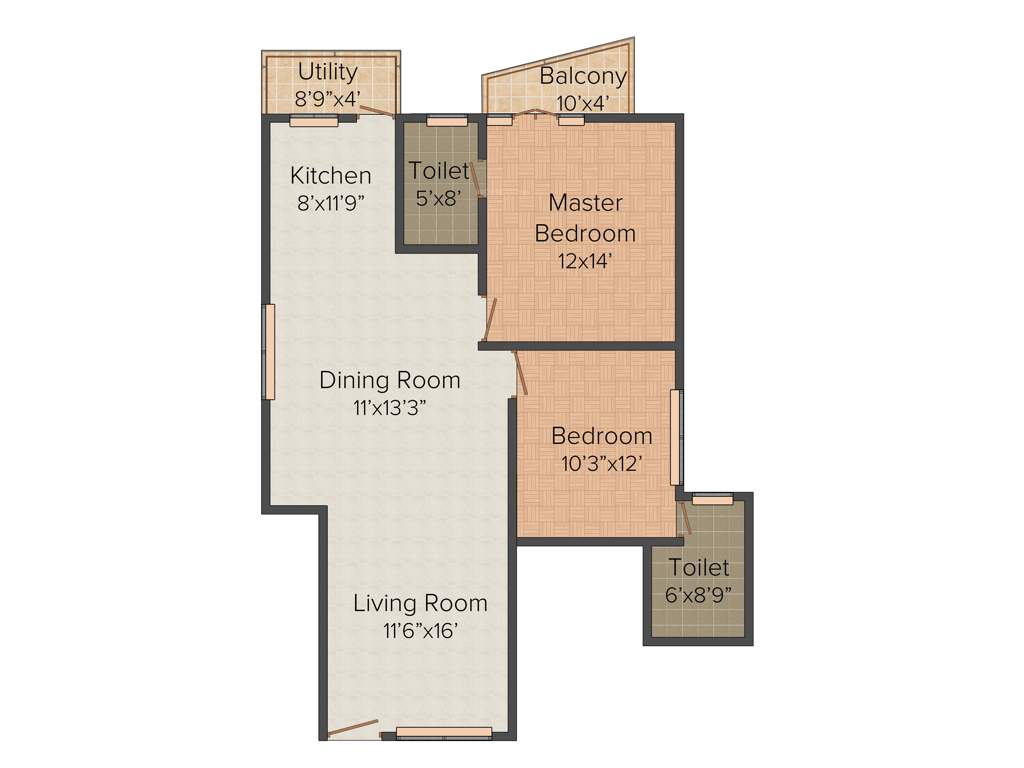 Saravana Esplanade (2BHK+2T (1,256 sq ft) 1256 sq ft)