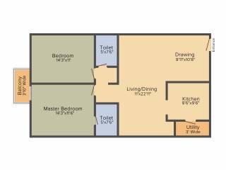 My Home Jewel (2BHK+2T (1,245 sq ft) 1245 sq ft) My Home Jewel (2BHK+2T (1,245 sq ft) 1245 sq ft)