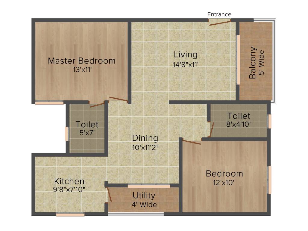 SLV Garuda Palace (2BHK+2T (1,086 sq ft) 1086 sq ft)