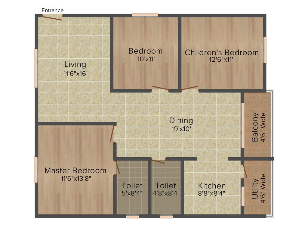 SLV Garuda Palace (3BHK+2T (1,353 sq ft) 1353 sq ft)