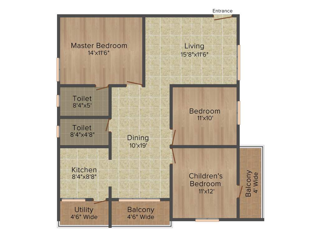 SLV Garuda Palace (3BHK+2T (1,416 sq ft) 1416 sq ft)