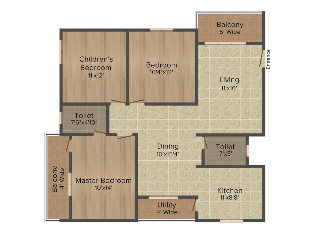 SLV Garuda Palace (3BHK+2T (1,475 sq ft) 1475 sq ft)