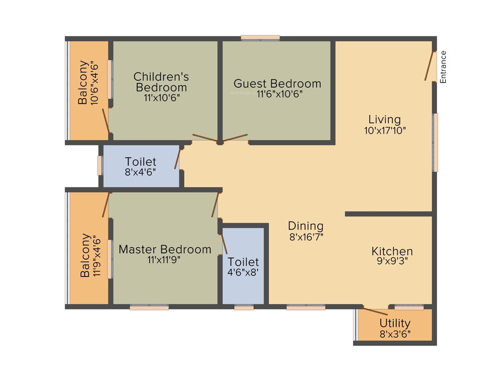 Splendid Elite (3BHK+2T (1,365 sq ft) 1365 sq ft)