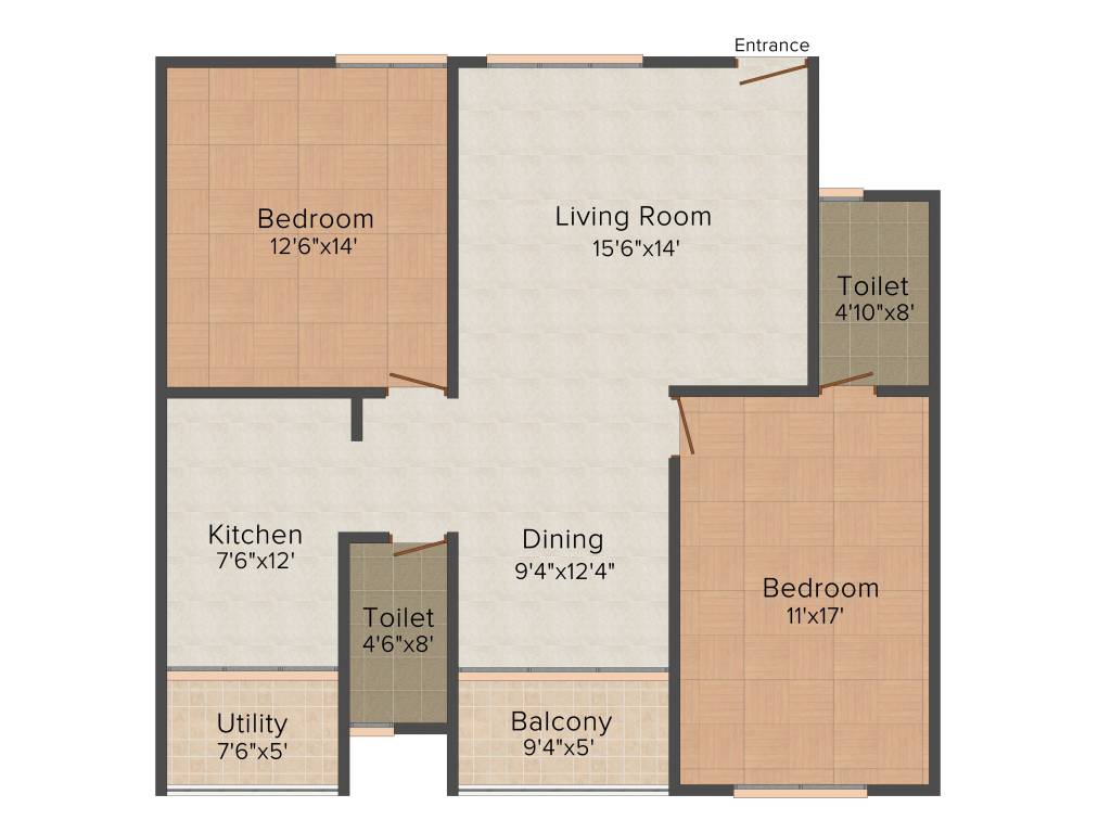 Vandana Onyx (2BHK+2T (1,293 sq ft) 1293 sq ft) Vandana Onyx (2BHK+2T (1,293 sq ft) 1293 sq ft)
