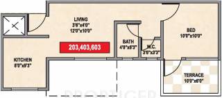 Namrata Crystal Park (1BHK+1T (585 sq ft) 585 sq ft) Namrata Crystal Park (1BHK+1T (585 sq ft) 585 sq ft)