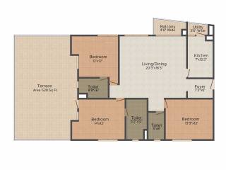 MCK Astitva (3BHK+3T (2,142 sq ft) 2142 sq ft) MCK Astitva (3BHK+3T (2,142 sq ft) 2142 sq ft)