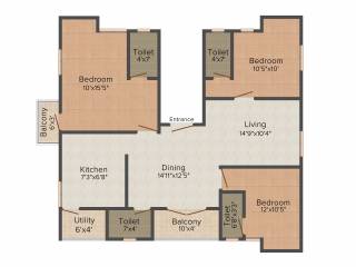 Arrummula Devikarumariamman Enclave (3BHK+4T (1,703 sq ft) 1703 sq ft)