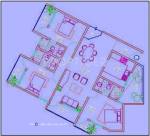 Floor Plan (3BHK+3T (1,214 sq ft) 1214 sq ft) Parth Group Kristal Floor Plan (3BHK+3T (1,214 sq ft) 1214 sq ft)