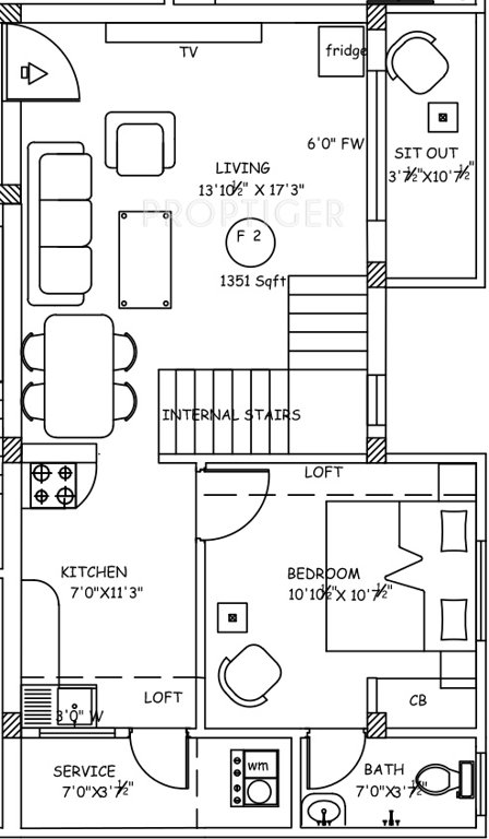 Subarath Mace Aswam (3BHK+3T (1,351 sq ft) 1351 sq ft)