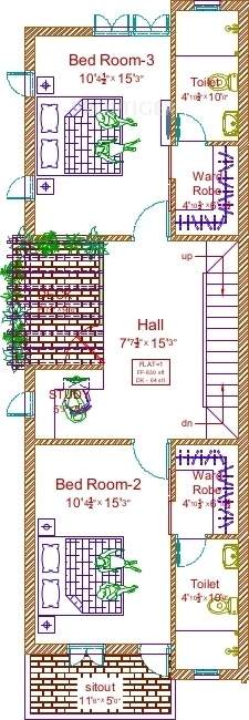 My Ipshita (4BHK+4T (2,140 sq ft) Study Room 2140 sq ft)