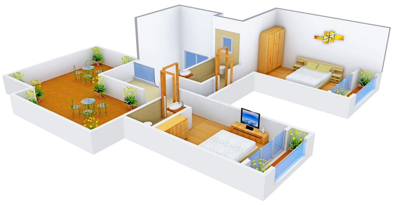 Shah Mahavir Ornate (3BHK+3T (2,100 sq ft) 2100 sq ft)