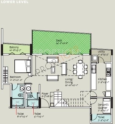 Bearys Valencia (3BHK+3T (3,445 sq ft) 3445 sq ft)