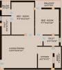 SPE Ansika Apartment (2BHK+2T (848 sq ft) 848 sq ft)