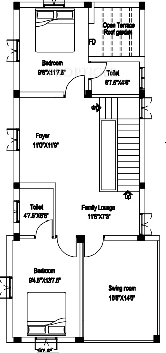 Pappas Duplex House (3BHK+3T (1,960 sq ft) 1960 sq ft)