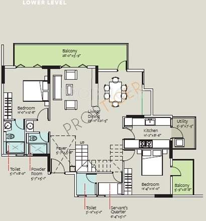 Bearys Valencia (4BHK+4T (3,865 sq ft) 3865 sq ft)