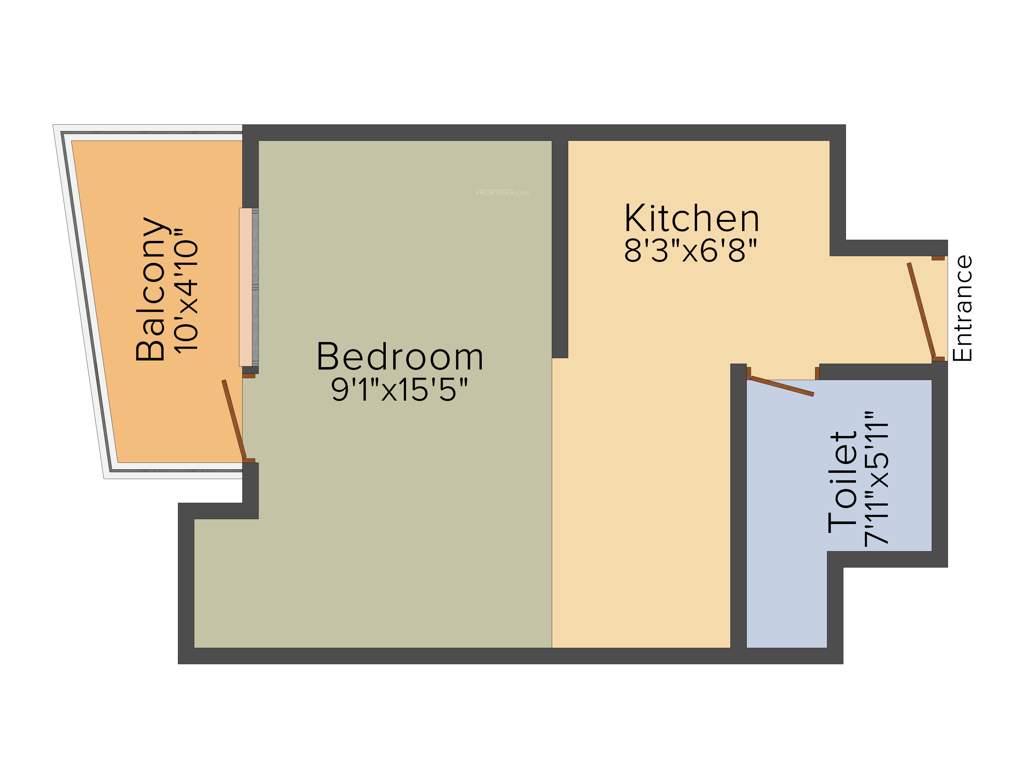 Stellar MI Citihomes (1BHK+1T (529 sq ft) 529 sq ft)