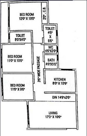  poonam-estate-cluster-3 Floor Plan Floor Plan