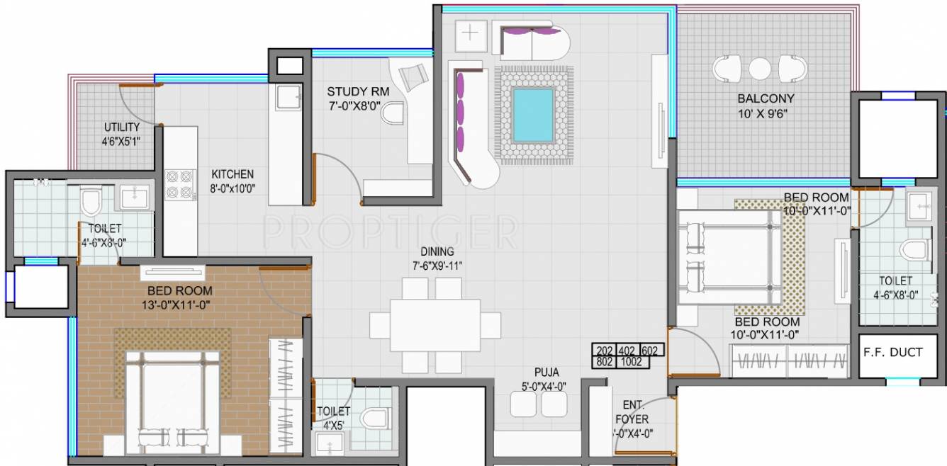 Goel Ganga Aurum Park (2BHK+2T (1,310 sq ft) 1310 sq ft) Goel Ganga Aurum Park (2BHK+2T (1,310 sq ft) 1310 sq ft)
