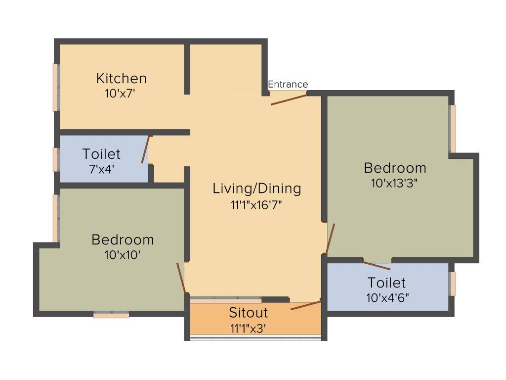 Sakthi Pothigai Homes (2BHK+2T (911 sq ft) 911 sq ft) Sakthi Pothigai Homes (2BHK+2T (911 sq ft) 911 sq ft)