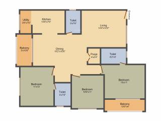 Chitrakut Scion (3BHK+3T (1,555 sq ft)   Pooja Room 1555 sq ft) Chitrakut Scion (3BHK+3T (1,555 sq ft)   Pooja Room 1555 sq ft)