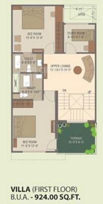 Sun The Villas (3BHK+3T (2,051.94 sq ft) + Study Room 2051.94 sq ft)