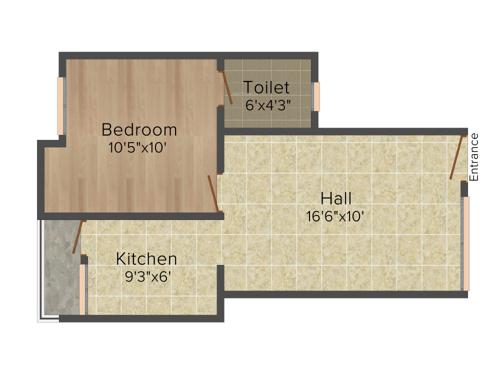 Viswak Visvarupa (1BHK+1T (504 sq ft) 504 sq ft)