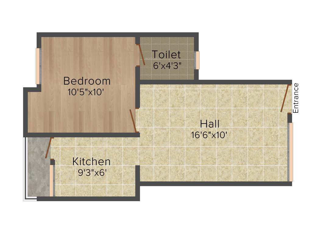 Viswak Visvarupa (1BHK+1T (504 sq ft) 504 sq ft)