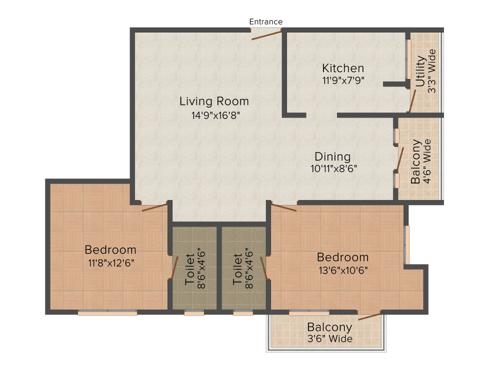 Selvaganesh SG Sereno (2BHK+2T (1,193 sq ft) 1193 sq ft) Selvaganesh SG Sereno (2BHK+2T (1,193 sq ft) 1193 sq ft)