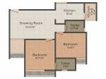 Sheetal Vedika Happy Valley (2BHK+2T (1,008 sq ft) 1008 sq ft)