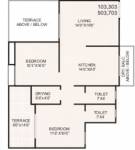 Shree Swapna Sankul (2BHK+2T (1,061 sq ft) 1061 sq ft)