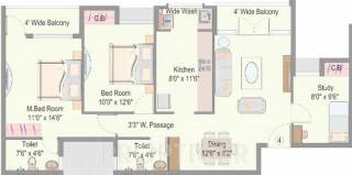 Dugar Sky Dugar (2BHK+2T (928 sq ft)   Study Room 928 sq ft) Dugar Sky Dugar (2BHK+2T (928 sq ft)   Study Room 928 sq ft)