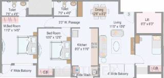 Dugar Sky Dugar (2BHK+2T (1,063 sq ft) 1063 sq ft) Dugar Sky Dugar (2BHK+2T (1,063 sq ft) 1063 sq ft)