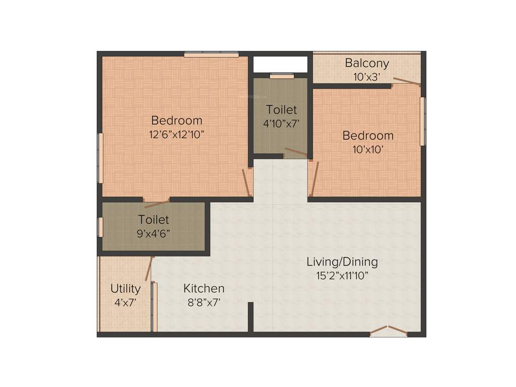 Sri Sri Builders and Developers Sree Sree Shine (2BHK+2T (925 sq ft) 925 sq ft)