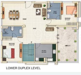  clubtown riverdale Floor Plan Lower Level Duplex Plan
