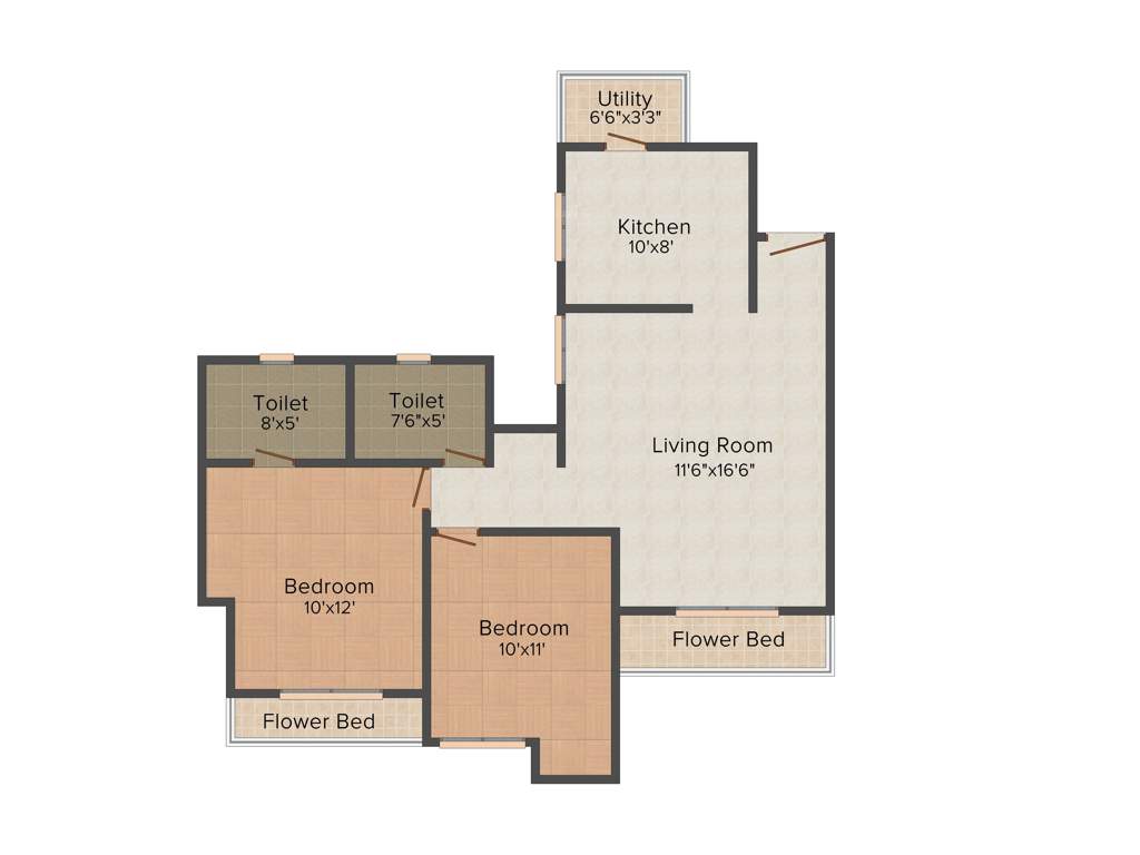 Cosmos Jewels (2BHK+1T (599 sq ft) 599 sq ft)