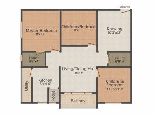 Jaya Bharathi Sagar Heights (3BHK+3T (1,180 sq ft) 1180 sq ft) Jaya Bharathi Sagar Heights (3BHK+3T (1,180 sq ft) 1180 sq ft)