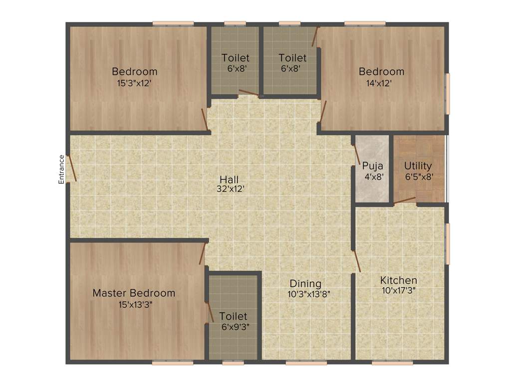 Legend Suraj (3BHK+3T (2,166 sq ft)   Pooja Room 2166 sq ft)