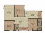 Legend Gulati (3BHK+2T (1,344 sq ft) 1344 sq ft)