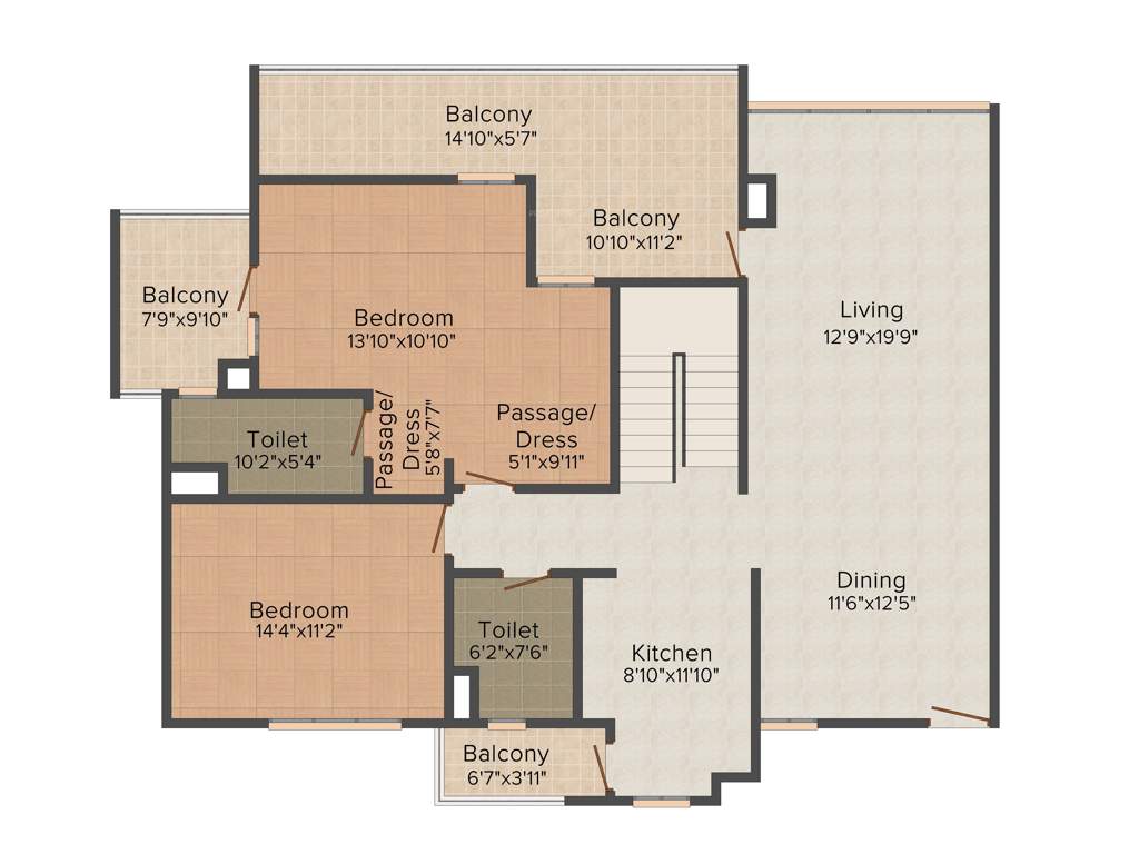 Vatika Jaipur 21 (4BHK+4T (3,390 sq ft) + Study Room 3390 sq ft)