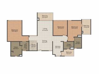 Vatika Jaipur 21 (3BHK+2T (2,070 sq ft) Study Room 2070 sq ft) Vatika Jaipur 21 (3BHK+2T (2,070 sq ft) Study Room 2070 sq ft)