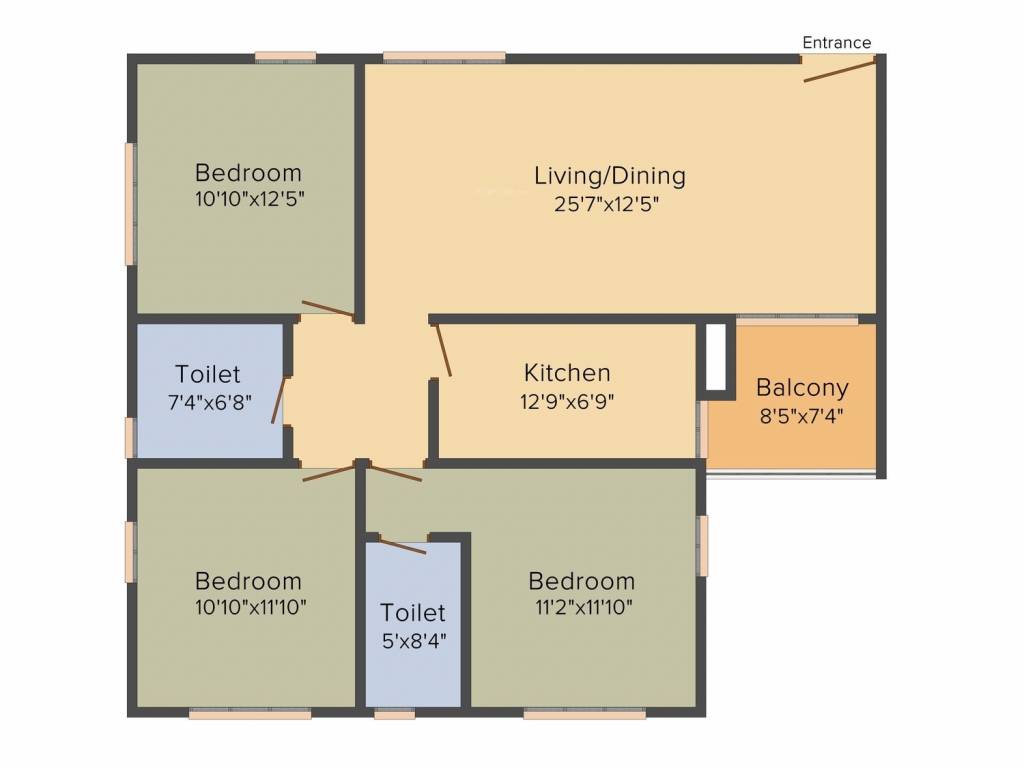 Dynamo Ganga Greens (3BHK+3T (1,595 sq ft) 1595 sq ft) Dynamo Ganga Greens (3BHK+3T (1,595 sq ft) 1595 sq ft)
