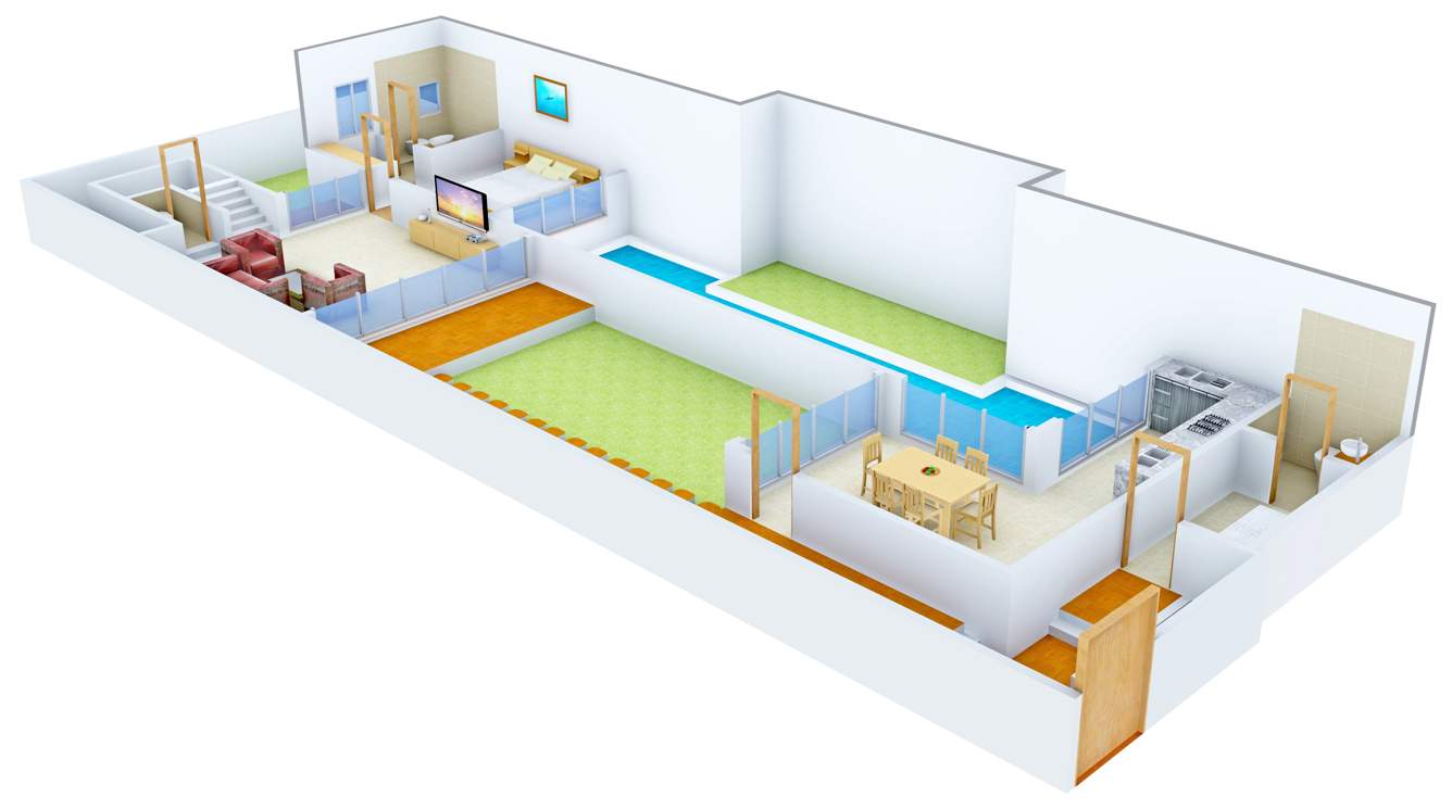 Ambuja Frangipani (3BHK+3T (2,070 sq ft) Servant Room 2070 sq ft)