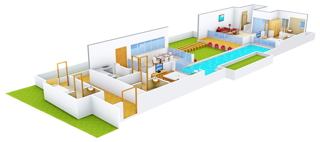 Ambuja Frangipani (4BHK+4T (2,527 sq ft) Servant Room 2527 sq ft)